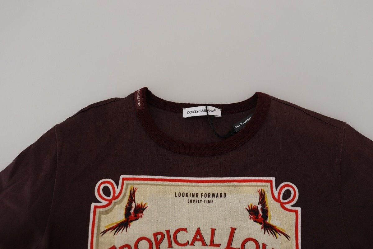 DOLCE & GABBANA Kids T-shirt Black Cotton Logo Print Crew