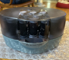 Remington Hair Rollers KF-201 Velvet Flocked Wax Core 20 Hot Curlers w/Clips-Vtg