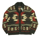 Polo Ralph Lauren Men's Red Aztec Southwestern Print Shawl Cardigan Sweater
