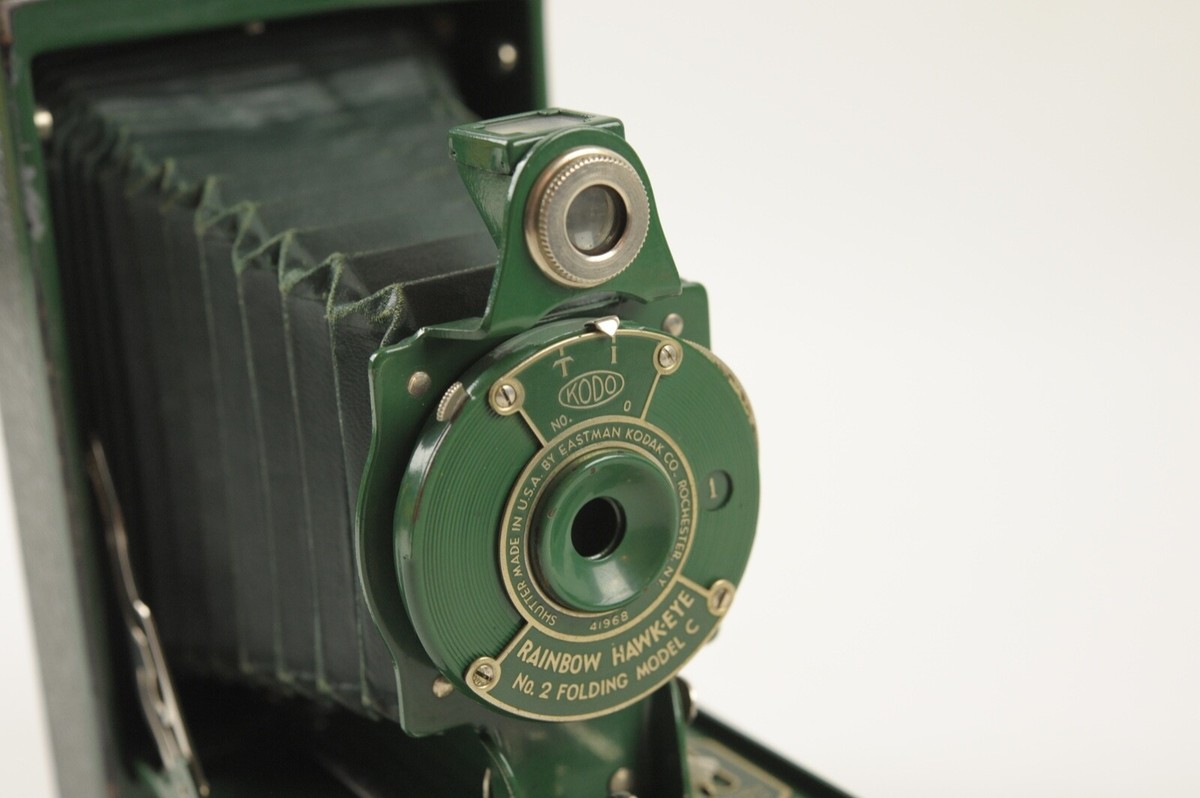 コダック レインボーホークアイ フォールディングカメラ Kodak Rainbow Hawkeye Folding Model C in Green | eBay