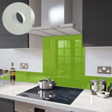 Glass Splashbacks Lime Green and Glass Upstands - Made By Premier Range