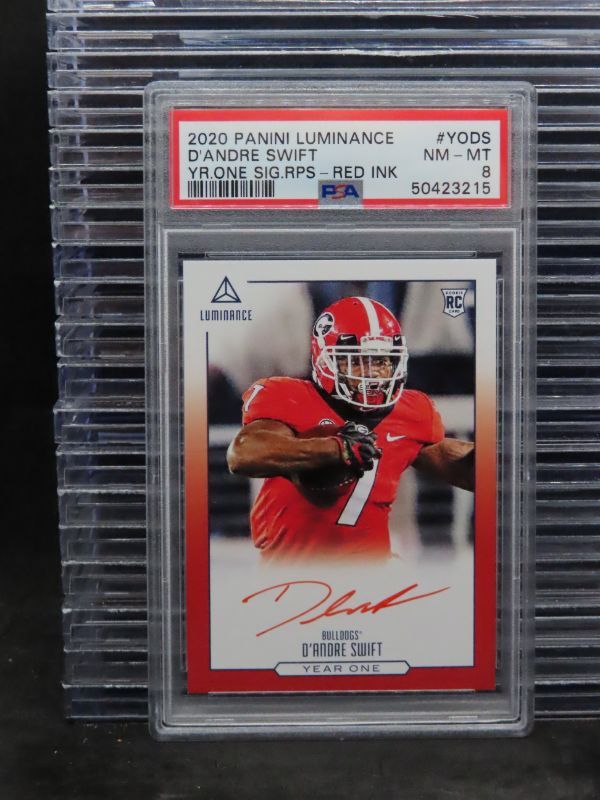 D'Andre Swift Panini Luminance Year One Signatures Rps #YODS Red Ink
