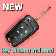 Replacement for Chevrolet Flip Key 5B - OHT01060512 - Key Cutting Included