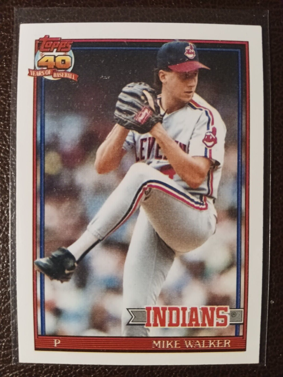 MIKE WALKER CLEVELAND INDIANS 1991 TOPPS 40 YEARS BASEBALL CARD