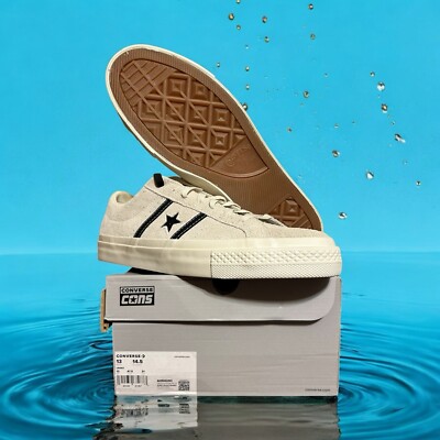 Men s 13 Women s 14.5 Converse One Star Academy Pro OX Suede A06424C Egret