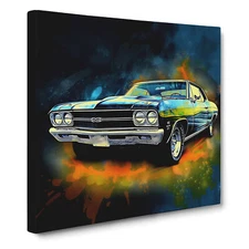 Car Digital Art Canvas Wall Art Print Framed Picture Home Decor Living Room