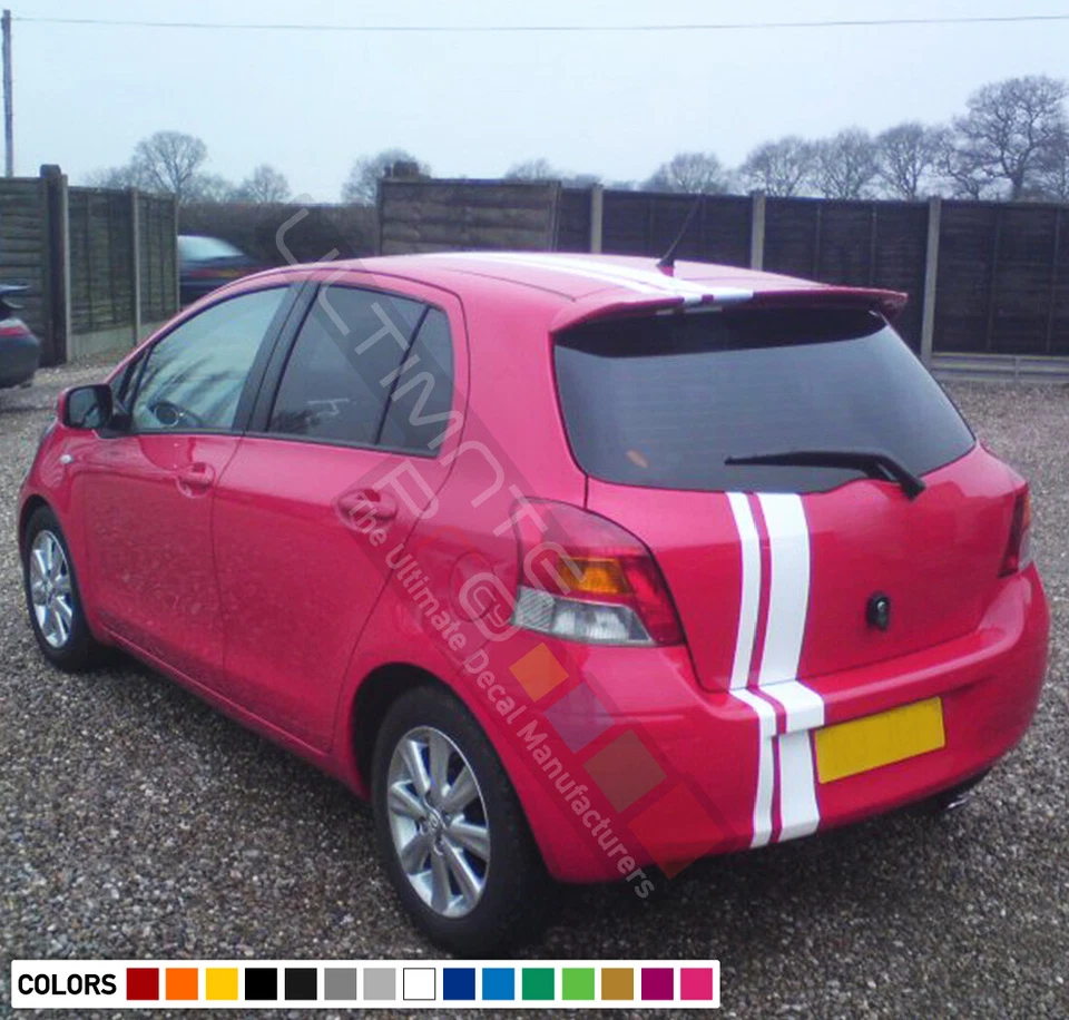 Kit de rayas pegatina gráfica calcomanía de vinilo para Toyota Yaris XP90 manija espejo cubierta Foto 2 de 2