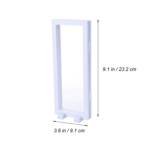 3 D Transparent Jewelry Display Stand Shadow Box Case Man Floating Coin - Picture 7 of 10