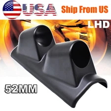 Universal 2" 52mm Car Bracket Pillar Meter Dual Hole Gauge Pod Mount Holder