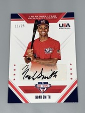 Noah Smith 2020 Panini Stars & Stripes Black Auto /25 17U NT Development Program