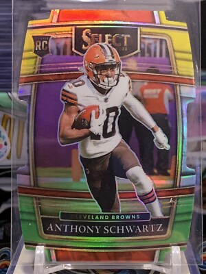 2021 Panini Select Green and Yellow Prizm Die-Cut Anthony Schwartz RC #70 JB 7Z