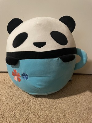 BRAND NEW Takashoji Panda in a Mug Plush Cute Kawaii 12 inches Round1 NWT