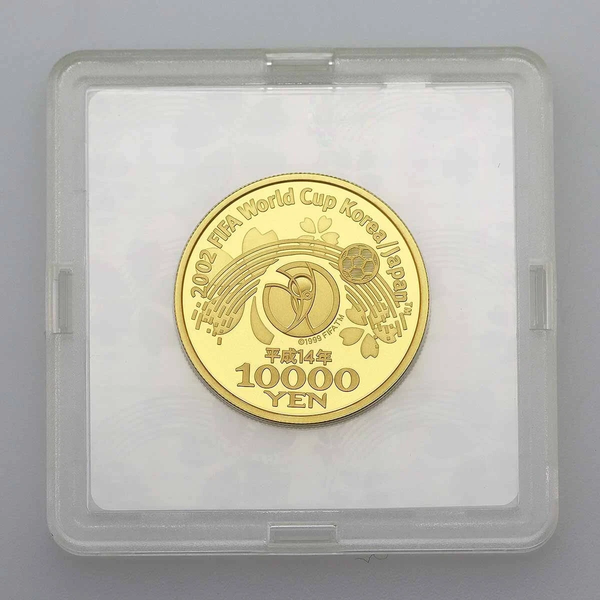 2002 FIFA World Cup Japan-Korea 10000 Yen Commemorative Gold Proof Coin