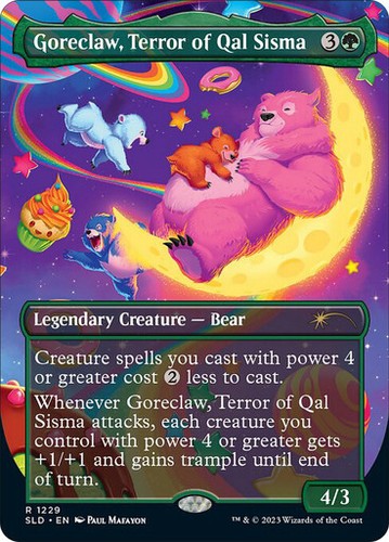 MTG Goreclaw, Terror of Qal Sisma HALO FOIL Multiverse Legends MUL