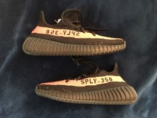 2017 Final Version 350 Boost V2 CP9652 Black Red Kanye Shoes