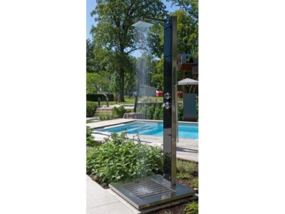 Gartendusche KUBA Ideal Eichenwald Garten Dusche Pooldusche Kalt- und Warmwasser