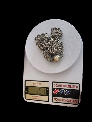 Collana Antonio Pineda lunga messicana argento 970 firmata gioielli vintage - Foto 2 di 10