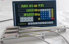 2/3 Axis DRO Display Digital Readout Linear Scales for Bridgeport Mill Lathe