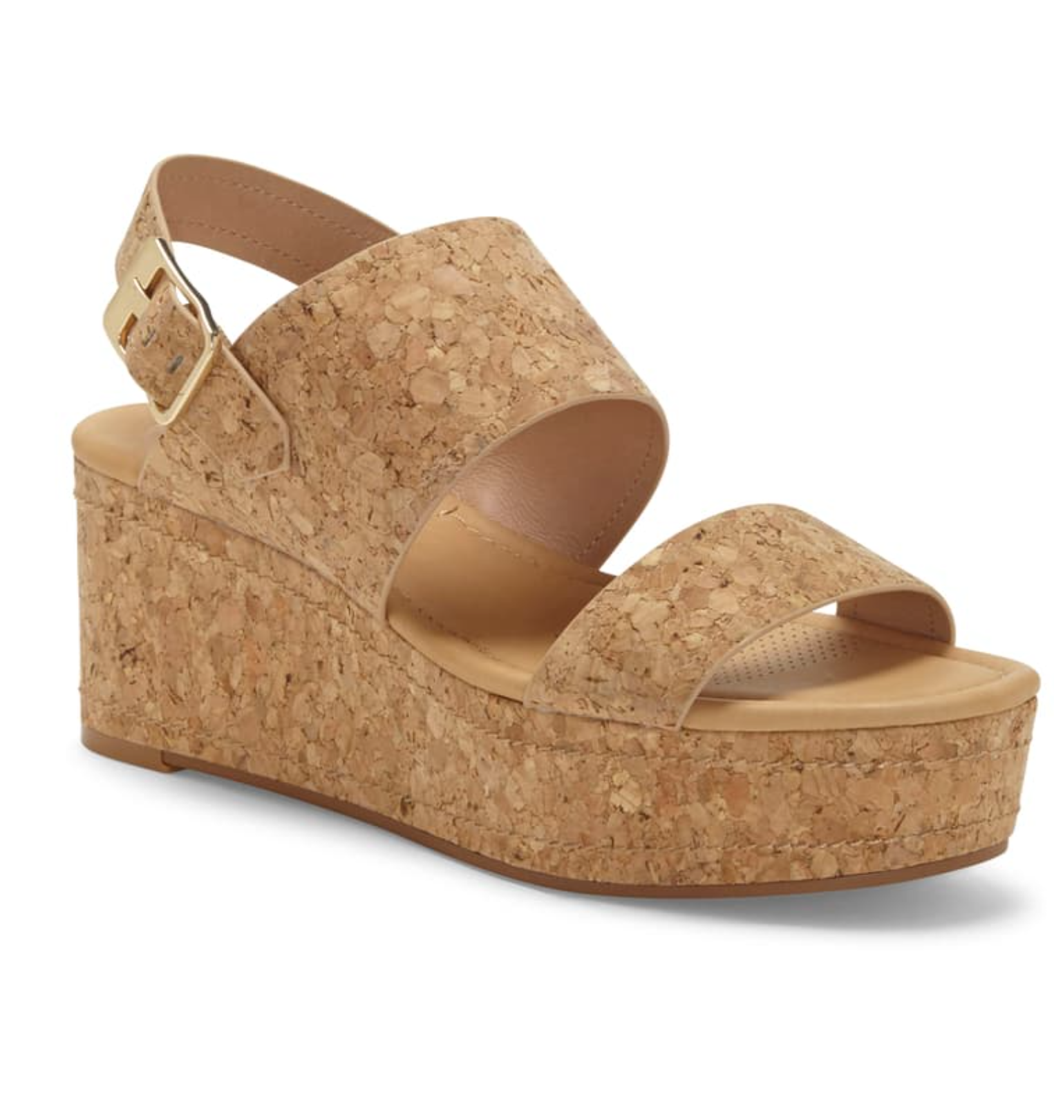 CC Corso Como Fairen Size 10M Platform Wedge Natural Cork Sandal