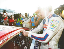 AUTOGRAPHED 2017 Ryan Blaney 21 Motorcraft Racing POCONO 400 RACE WIN Victory