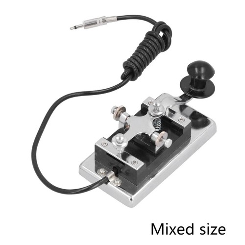 Morse Key 4KCW TelegraphKey DIY Telegraphing Key Stainless Steel Hand Key - Zdjęcie 8 z 8