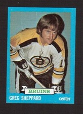Gregg Sheppard Boston Bruins #8 1973-74 Topps NHL Hockey Card High Grade NM/M