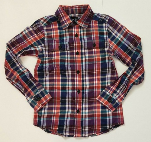 NWT The Children's Place Boy's Long Sleeve Button Up Dress Shirt Size Small 5-6 - 第 1/2 張圖片