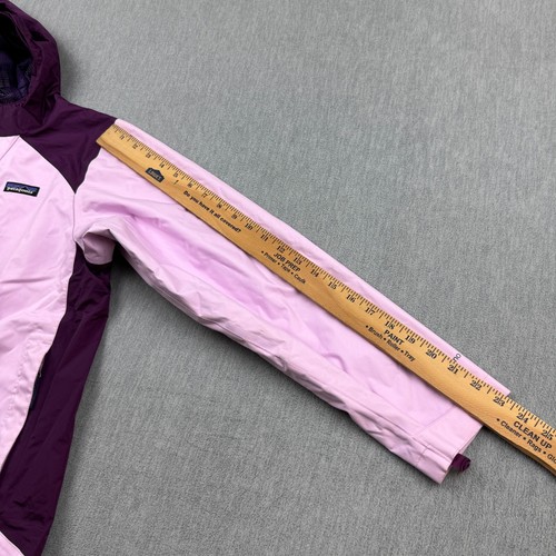 Patagonia Jacket Youth Girls XL 14 Pink 3 In 1 Hooded Ski Coat H2NO Rain 68366 - Picture 20 of 22