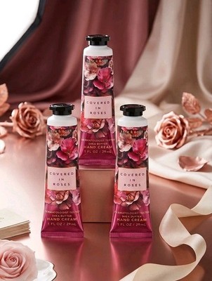 Bath & Body Works Covered In Roses Hand Cream 3 Piece Set