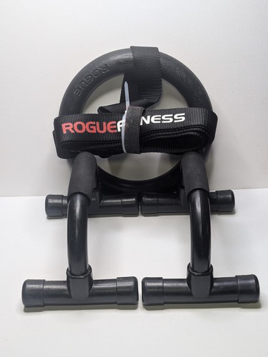 Rogue Fitness Gymnastics Ring Strap Set Push Up Stands GoFit Exercise Handles