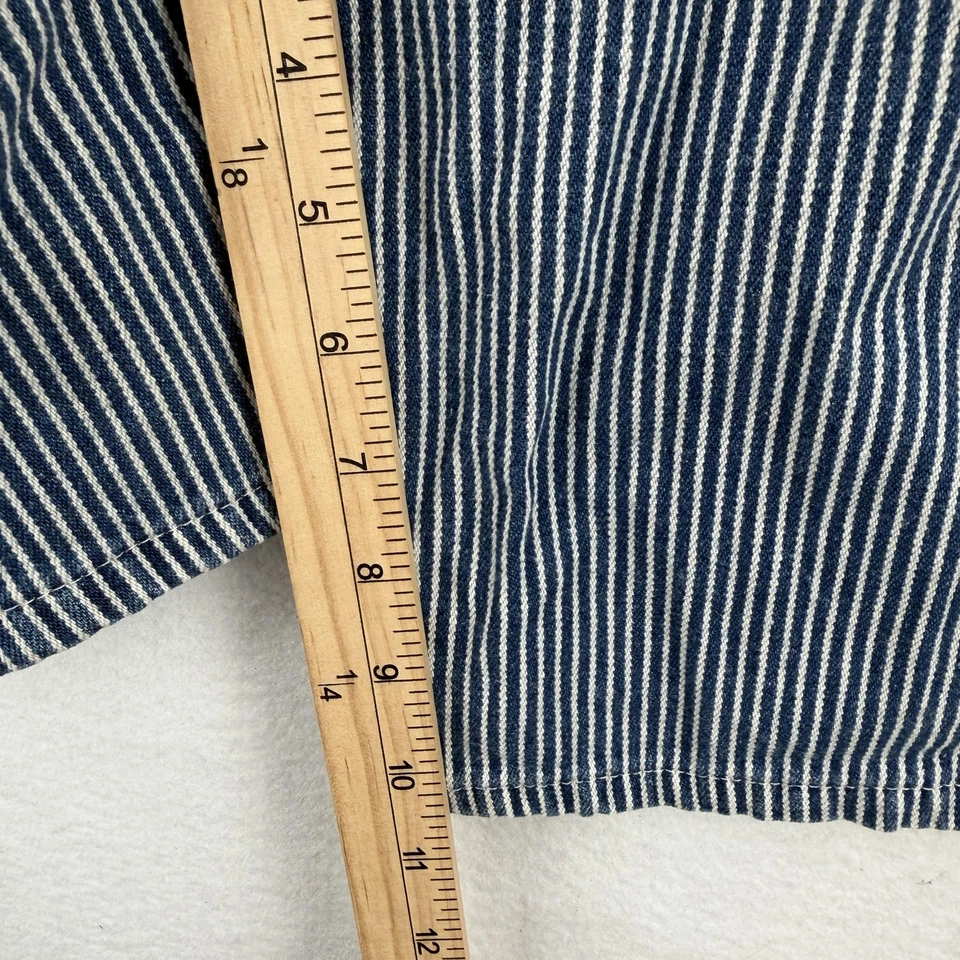 Dickies Shorts Mens 36 Blue White Hickory Stripe Carpenter Workwear Hammer Loop - Image 4 of 4