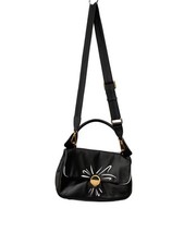 Borsa a tracolla EMPORIO ARMANI in pelle nera tinta unita