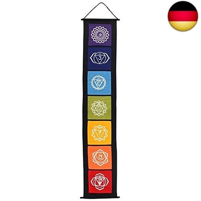Something Different   Chakra-Symbol-Banner, Stoff, mehrfarbig, 29 x 0,2 x 154 cm
