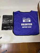 Rally Japan 2023 Volunteer Support Staff Vest Purple One Size With Towel Japan