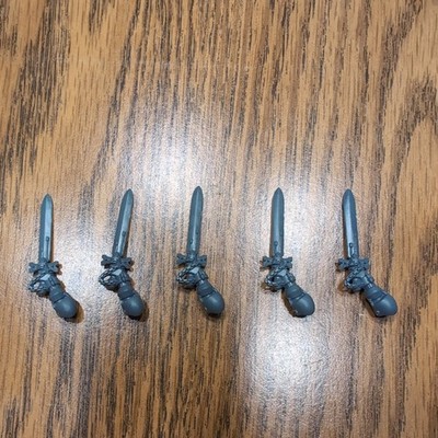 Warhammer 40k - Space Marines - Black Templar Upgrade Kit Power Swords x5