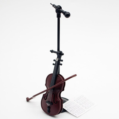 Miniatur Violine, Winzige Violine Mini Musikinstrument, Miniaturmodell Puppenhau
