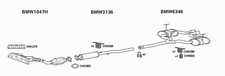 Exhaust System for Mini Mini W11B16A Convertible Cooper S 1.6 2004-2006 Euro 4