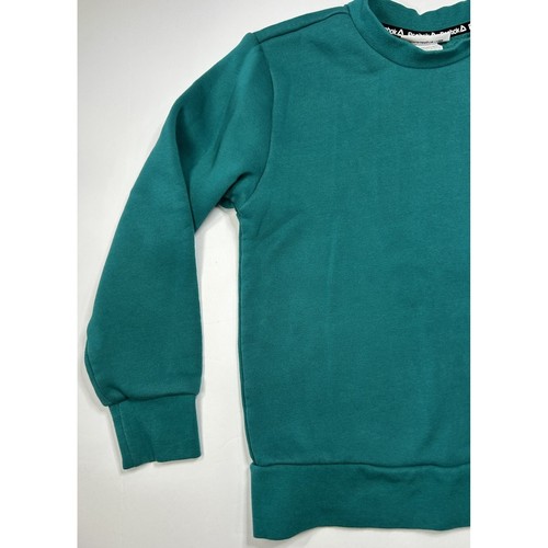 Reebok Athletic Fleece Crewneck Sweatshirt Size Small 6/7 Pocket Sleeve Green - Picture 6 of 10