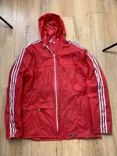 Vintage Adidas Ventex Raincoat 80s Jacket Made In France Men Size L Red