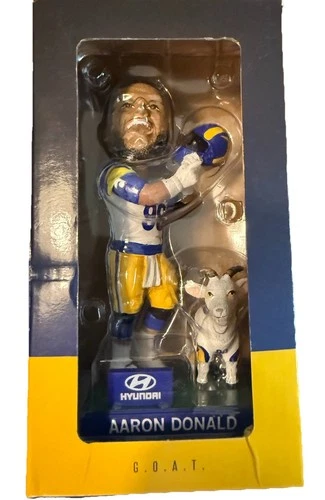 Hyundai Aaron Donald Bobblehead NFL Football Los Angeles Rams Sports Collectible