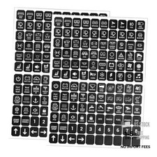 240PCS Car Switch Panel Sticker, Auto Switch Label Decal Kit for 2 Pack