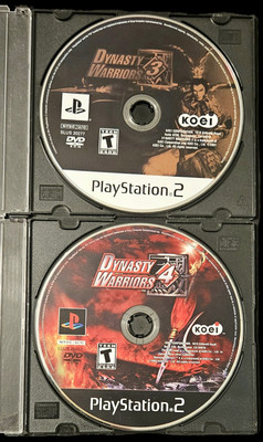Dynasty Warriors 3 and Dynasty Warriors 4 PS2 Game Lot Sony PlayStation 2