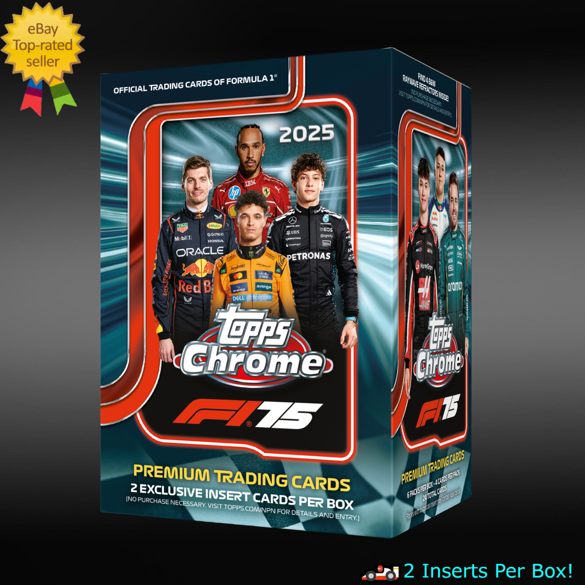 2025 Topps Chrome Formula 1 BLASTER BOX VALUE 2 Inserts🏆🏎New