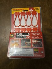 Corbatas con cremallera de silicona magnéticas ultra potentes con manos de rubí, como se ven en la televisión 8 piezas