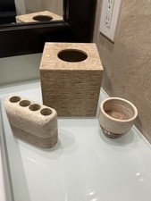 Bathroom Accessories Set 4 Piece- Soap Dispenser, Soap Dish, Tumblers