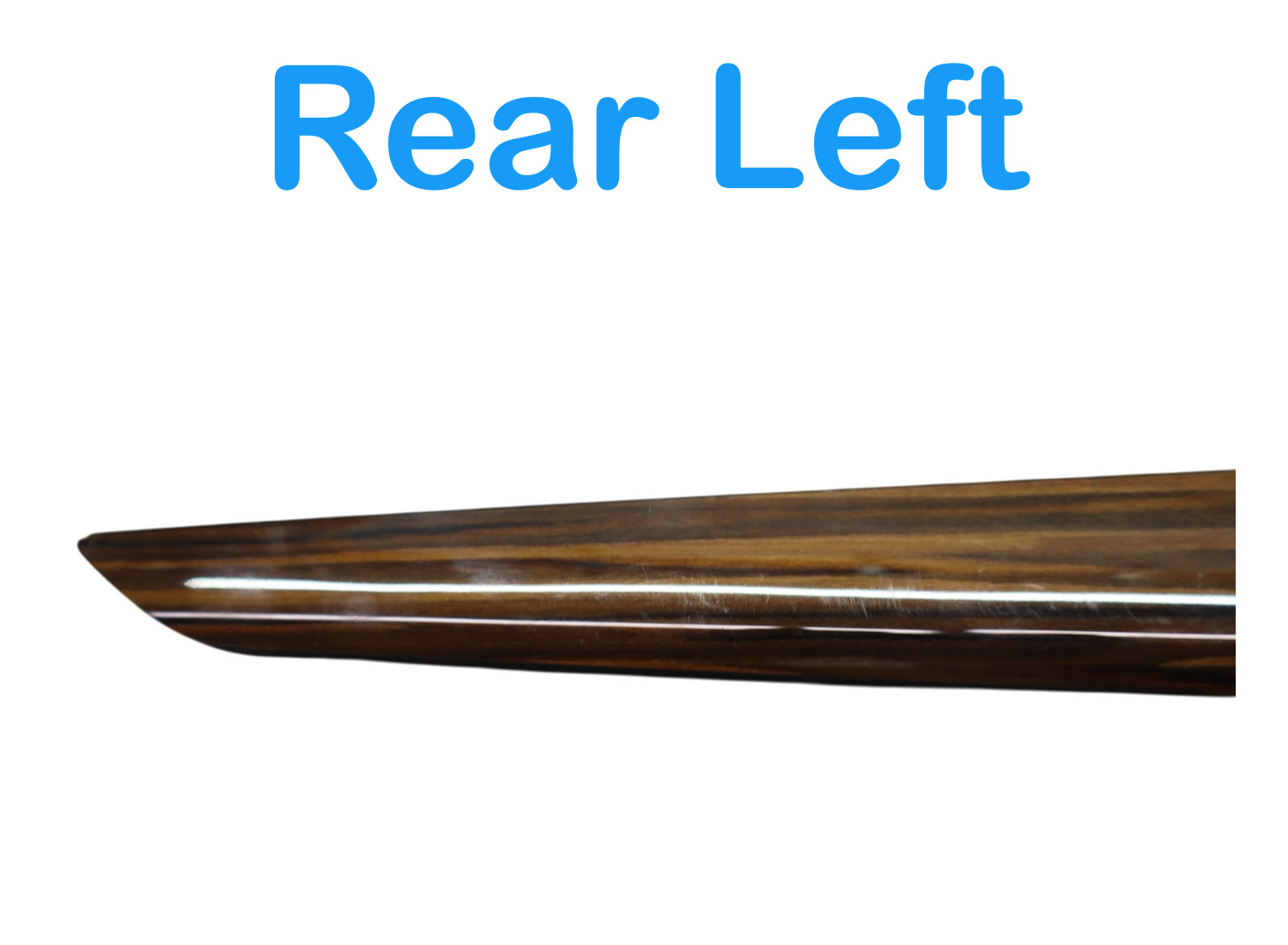 14-22 Maserati Ghibli S Rear Left Driver Side Interior Door Panel Trim Wood Oem