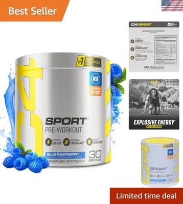 Cellucor Sport Pre Workout Powder - Blue Raspberry, 30 Servings, Energy Boost