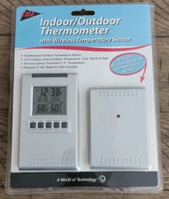 TDE Indoor Outdoor Thermometer with Wireless Temperature Sensor New Sealed