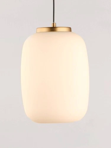 ET2 Soji 10 3/4" High Satin White Glass LED Mini Pendant - Picture 3 of 4