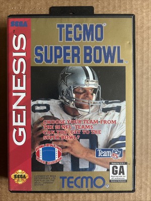 Tecmo Super Bowl Sega Genesis Game Complete in Box CIB